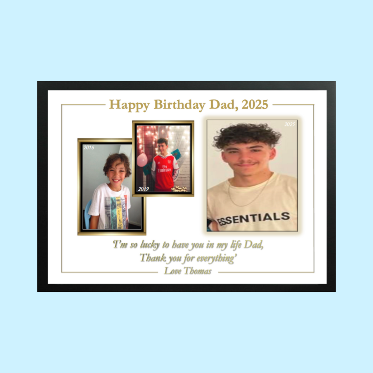 A3 Size Family Photo Collage