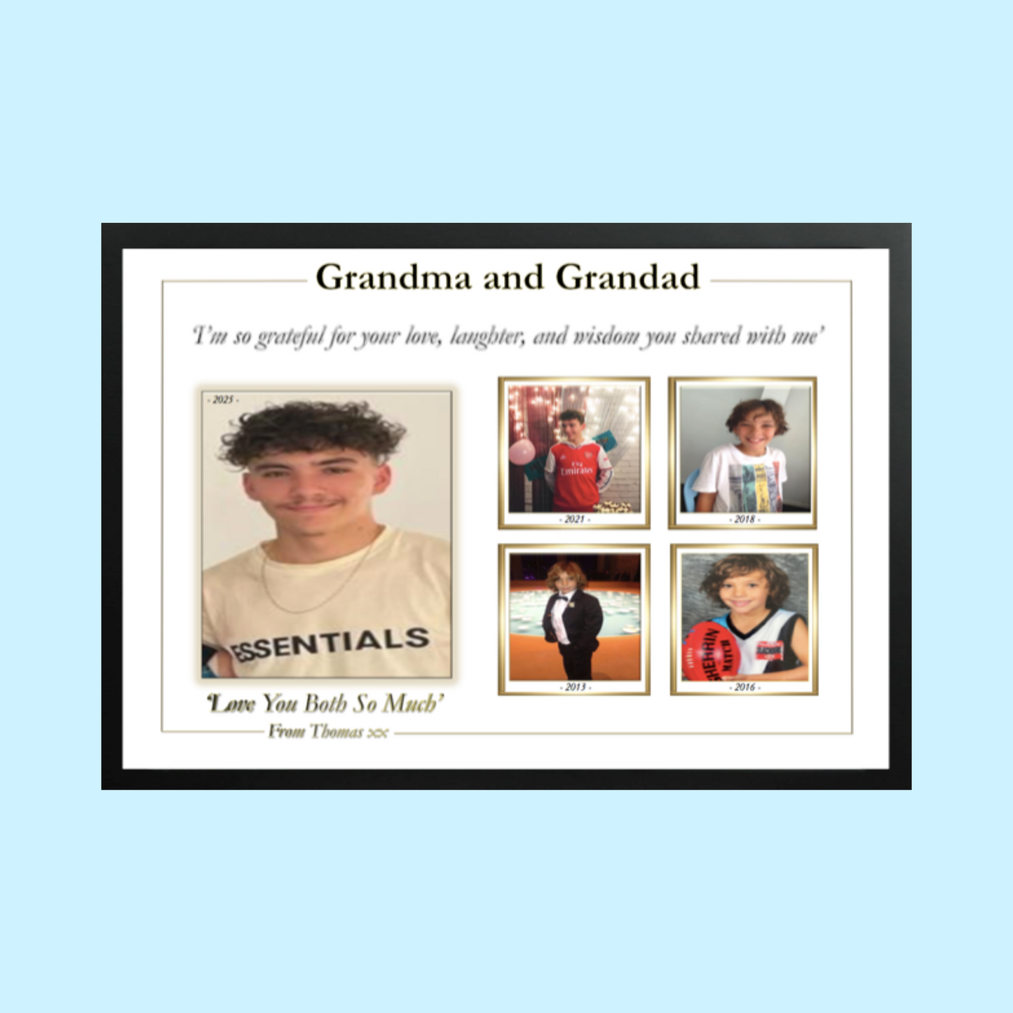 A2 Size Family Photo Collage
