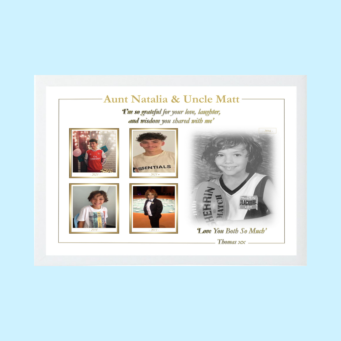 A2 Size Family Photo Collage